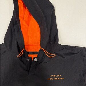 Black and Orange Windbreaker